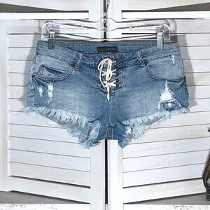 Billabong Y2K Distressed Beach Jean Shorts - Size 3